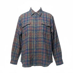 Duluth Trading Co. Plaid Flapjack Fleece Lined Flannel Button Up Shirt Men's XXL